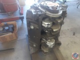 Chevy short block with high Dome Pistons and aluminum rods four bolt Main
