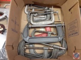 (10) assorted c-clamps