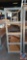 Metal Shelving Unit with wood Shelves Approx Measurements are : 96.5LX72HX24W