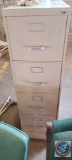 Metal Filing Cabinet with 4 drawers approx measurements are: 52.5