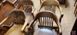 (4) Heavy Duty wood Chairs ....