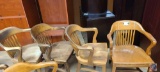 (4) Heavy Duty wood Chairs .