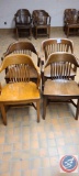 (4) Heavy Duty wood Chairs .