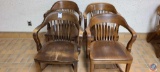 (4) Heavy Duty wood Chairs .