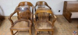 (4) Heavy Duty wood Chairs .