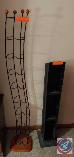 (1) wire CD Tower and one plastic cd tower...