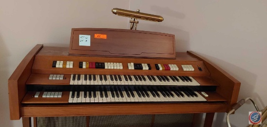 Conn vintage organ with bench with sheet music...