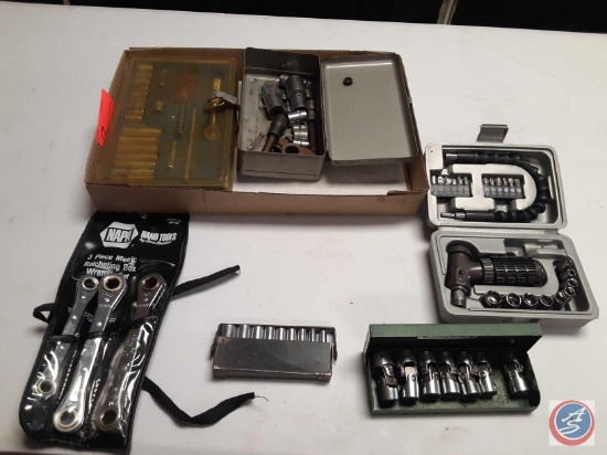 NAPA Hand Tools 3pc Metric Ratcheting Box Wrench Set, Mimi Tool screw driver set folding Hard
