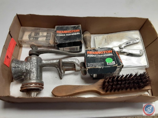 (2) Remington Power Fasteners, Old Fashioned Grinder, Wire Brush, 12-In-1 Multi-Tool, Ramset Drive