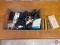 (1) Flat of Misc cords and cable, Eyeglasses, Calculator, .