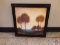 (1) Framed Picture of Trees approx measurements are 281/2X28.
