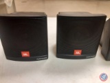 (1) Bose video speaker and (2) UBL ProperFormers Speakers.