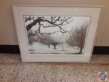 Framed & Signed Picture of Morning Mist 176/250 Approx measurements are : 36X28