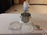 Kitchenaid...mixer with attachments, bowl and lids