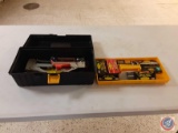 (3) Staple guns in a tool box with staples...