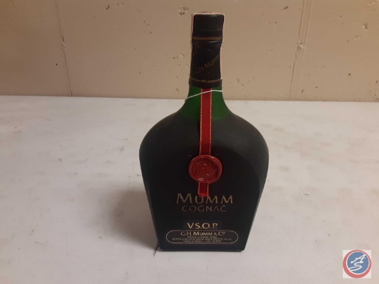 (1) G.H. Mumm Cognac V.S.O.P. 1 liter...80proof