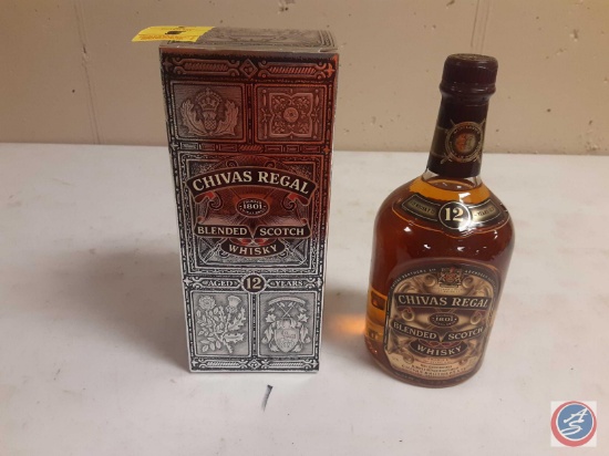 (1) Bottle Chivas Regal 1801 Blended Scotch Whiskey Aged 12 Years, Scotland's Prince of Whiskey With