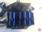 (4) Pouches w/Shoulder Strap and 5-UTM Blue Magazines Empty 30 Round Capacity of 5.56mm Battlefield