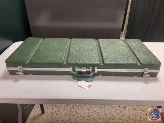 green hard gun case