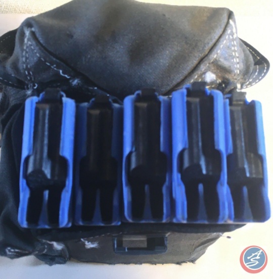 (6) Pouches NO Shoulder Strap and 5-UTM Blue Magazines Empty 30 Round Capacity of 5.56mm Battlefield