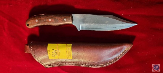Handmade Damascus Knife w/sheath ...