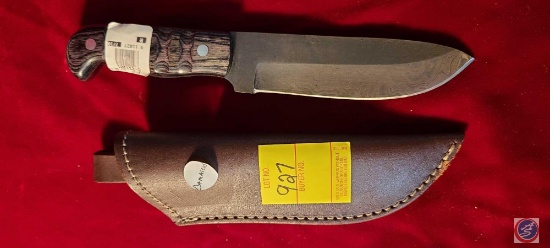 Damascus Knife w/ sheath