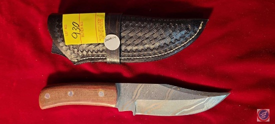 Damascus Knife w/ Sheath