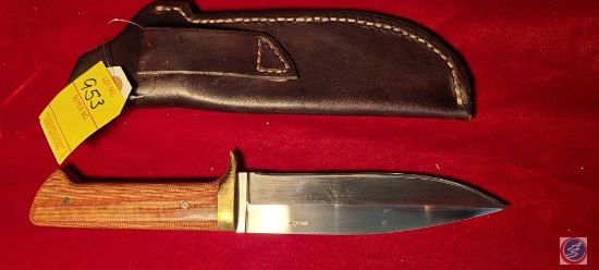 LD Shaw 6" Bowie w/ Leather Sheath...