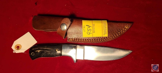 Darby Creek 41/2" Blade Knife w/Leather Sheath...