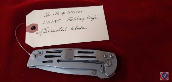 Smith & Wesson Swat Folding Knife w/ serrated blade.