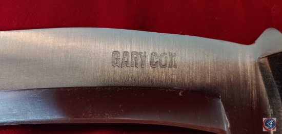Gary Cox Custom Machete Marked Gary Cox.