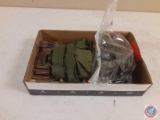 (36) stripper clips and (8) ammunition belts