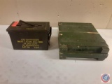 (1) Ammo can and(1) empty ammo box