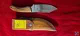 Handmade Damascus Knife w/sheath