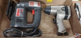 (1) Flat containing SKIL...Jig Saw 4235, 1/3HP, Craftsman Air Driver.