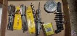 (1) various brands, sizes of bits DeWalt, Pro Series and Tool Shop....