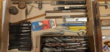 (1) Rotary File, drill bits, chisels and misc items...
