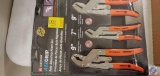 (1) Alltrade All Grip Auto adjusting pliers...set 9