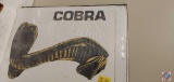 (4) California Special car poster, Cobra poster, 2 misc car part posters