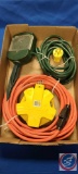 (1) Flat containing Electrical Box, 3 way plug, Extension Cord, Multi-Plug.