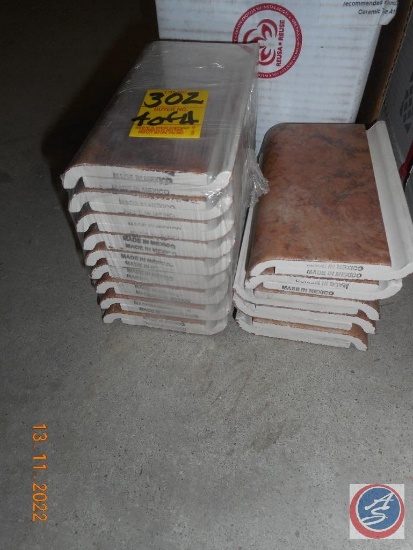 80 pcs +/- 3 x 6 cap tile Tikul Coral S4369 (1 Box)