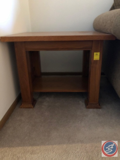 Wooden End Table, approx.measurements, 28.75"LX24"WX