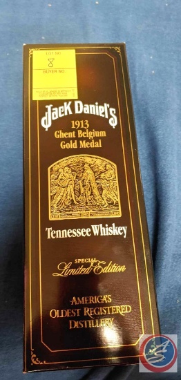 NIB Jack Daniel's 1913 Ghent Belgium Gold Medal Tennessee Whiskey (Special Limited Edition)... MUST 