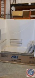 Aker By Maxx Fiberglass Shower and Tub Unit. Approximately 5ft W X 75 