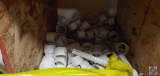 PVC Pipe Fittings and Gutter Straps, Roll of Foam, Piping Accessories