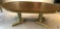 Oval dining room table, (approx. measurement...78?L X 38.5