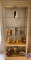 Five shelf cabinet with glass shelves, (approx. measurement 77.5?H X 32?L X 16?W) ...
