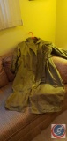 A men's Short-38...rain jacket, Aquasculum of London mens dress trench coat size unknown, and Burber