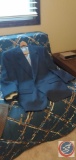 Assorted men's sports jackets different fabrics and styles and colors ranging in size 42 small 44