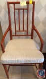 Bamboo looking chair 41 inches height, 18 inches in depth, 20 1/2 inches wide
